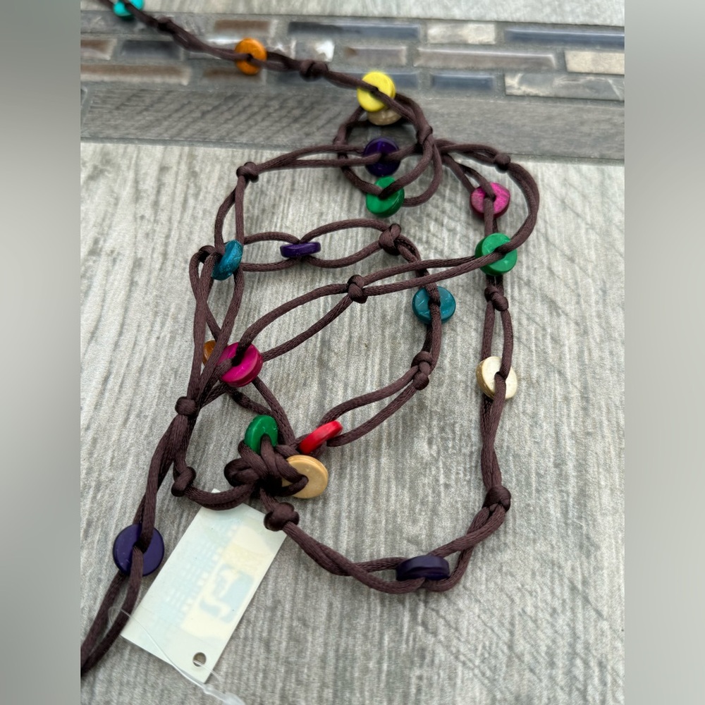 GUC! Vintage Colorful Coconut Shell Handmade Crossbody Women's Bag - Picture 9 of 11